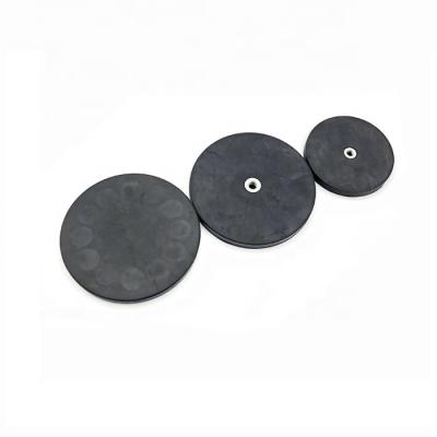 China Customized Pull Force Rubber Coating Magnet Magnetic In Black Color for sale