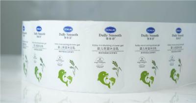 Китай CMYK цветовые этикетки для макияжа наклейки матовая поверхность отделка косметическая бутылка этикетки продается