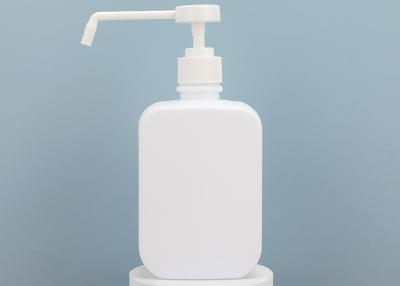 China garrafa recarregável vazia do sabão do Sanitizer da mão 500ml com o bocal longo para a lavagem da mão do álcool branca à venda