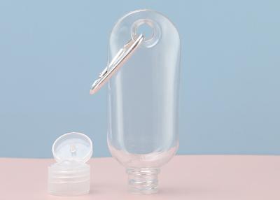 China 15mm 20mm Travel Plastic Hand Sanitizer Bottles Keychain 30ml 50ml 60ml for sale