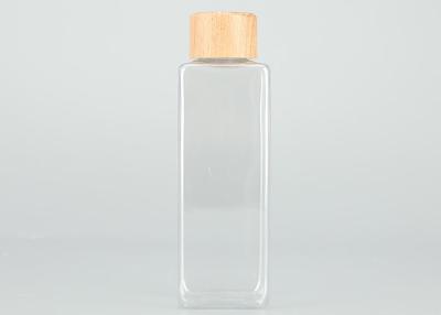 China Leakproof 200ml Plastic Screw Top Bottles With Bamboo Lids for sale