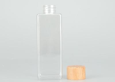China Leakproof 200ml Plastic Screw Top Bottles With Bamboo Lids for sale