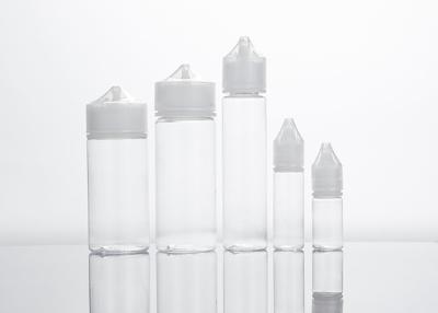 中国 30ml Eジュースボトル プラスチックペット フラットキャップドロッパー V3 漏れ防止 販売のため