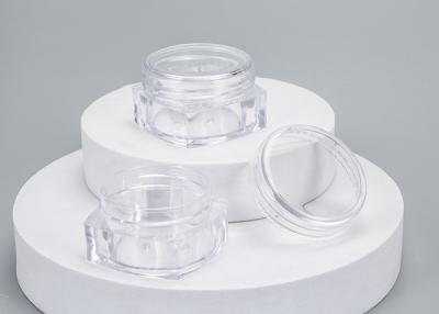 China Empty Transparent Square Plastic Containers With Lids 3 / 5 / 10g for sale