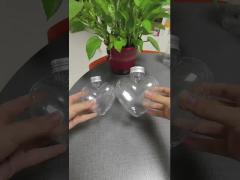 ユニークなハート型クリア空飲料ジュースコーヒー用プラスチックボトル