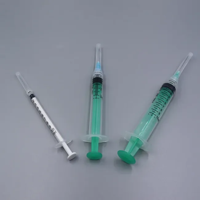 CE/FDA Approved Manual Retractable Safety Syringe 1/3/510ml for Hypodermic Injection