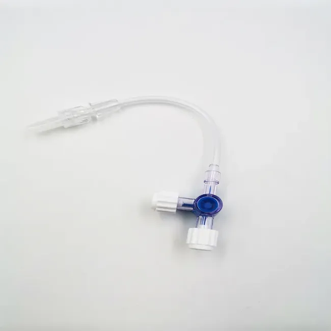 CE&ISO Approved Infusion Set Accessories 3 Way Stopcock with Extension Tube