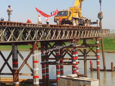 China Multi-span Bailey Bridge /Steel Bridge,Portable Steel Bridge ,Deck-type，Compact 200 for sale