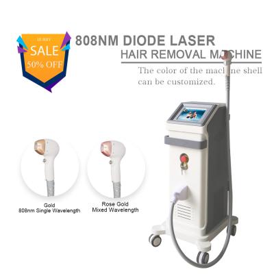 China 12 X 12mm 808nm Diode Laser Hair Removal Female Facial Hair Permanent Removal for sale