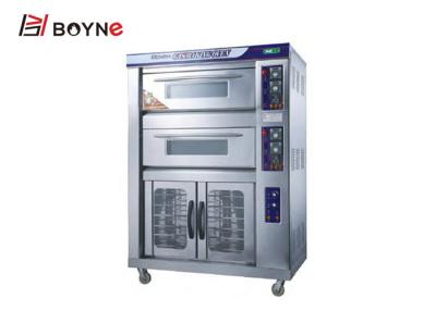China High Temperature Industrial Baking Oven Combination Two Deck Stainless Steel 430 for sale