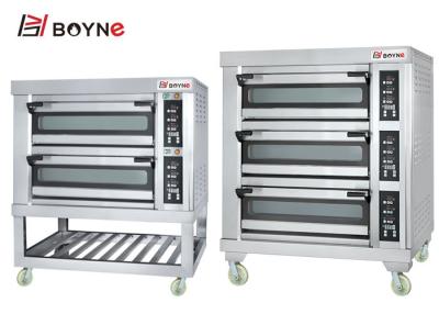 China Electric Oven With Computer Controlled Three Layer Six Trays use in bakery shop/ bakery institution for sale