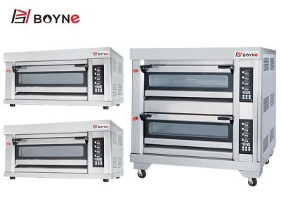 China Three Layer Six Trays Gas Oven With Computer Panel for Baking Shop for sale