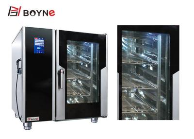China 6 Trays Commercial Convection Steam Oven Tough Screen Combi Oven for sale