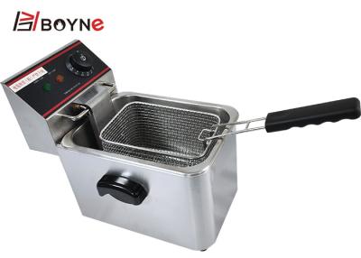 China Fast Food Electric Fryer 4L Snack Fryer Stainless Steel Kitchen Equipments for sale