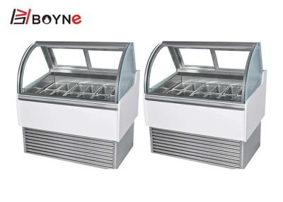 China Congelador 220V da sobremesa do equipamento do refrigerador da exposição do gelado do chá da bolha à venda