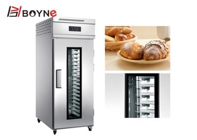 China PU Insulation Heating Electric Dough Proofer Single Door 18 Trays Or 36 Trays Fermentation Box for sale