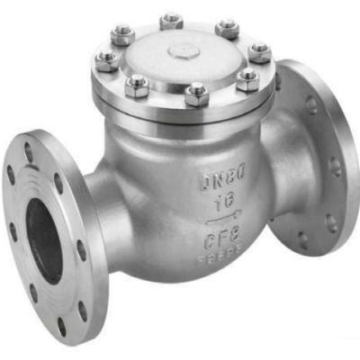 China DN300 PN16 ANSI150 DIN PN16 WCB DI SS Stainless Steel Swing Type Check Valve for sale