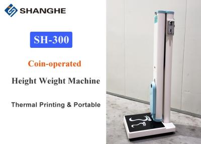 China Intelligent Voice Guidance Coin Operated Weighing Scales Metal Cabinet Material for sale