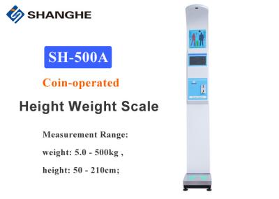 China Chemists Shop Touch Screen 10.1'' Ultrasonic Height And Weight Machine for sale