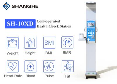 China Coin Operated Smart Bluetooth BMI Scale Precise Fat Rate BMI Blood Machine for sale
