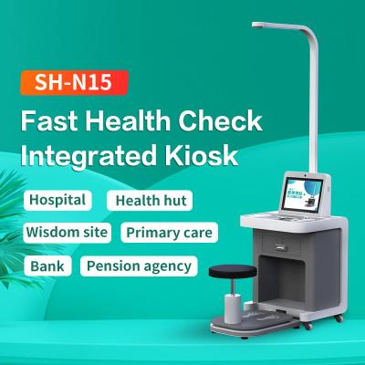 China 15.0 inch Patient Self Check In Kiosk Blood Pressure Pulse Health Spot Kiosk for sale