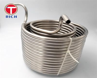 China 40L bobina de acero inoxidable de 9,52 x 0,6 milímetros 304 para el serpentín de enfriamiento del refrigerador del mosto de la cerveza en venta