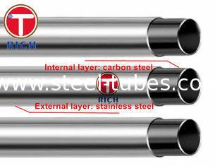 China Tubo de aço inoxidável folheado 302 da tubulação de aço da tubulação de aço inoxidável de GB/T 18704 304 12Cr17Mn6Ni5N à venda