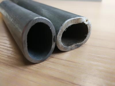 China 180# Stainless Steel Tube Not Perforated , Oval Grooved Tubes 800G Mirror Finish for sale