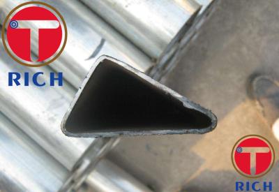 China Galvanized Triangular Seamless Steel Tubes / Special Section Pipe For Construction for sale