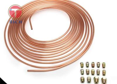China 4.76X0.7mm PVF Car Galvanized Copper Pipe 25 Feet Mosquito Coil Gold for sale