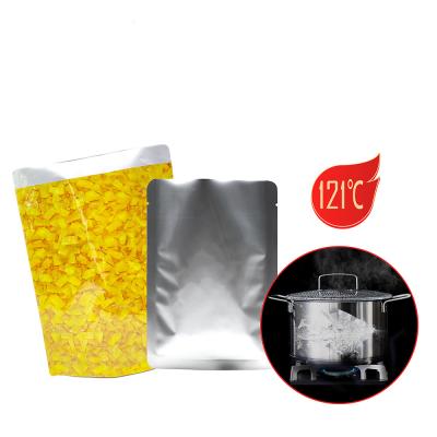 China Aluminum Foil Vacuum Food Retort Pouch For Pasteurization At 121 Degrees for sale