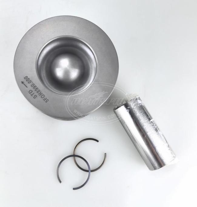 Complete piston kit including piston pin and retaining clips