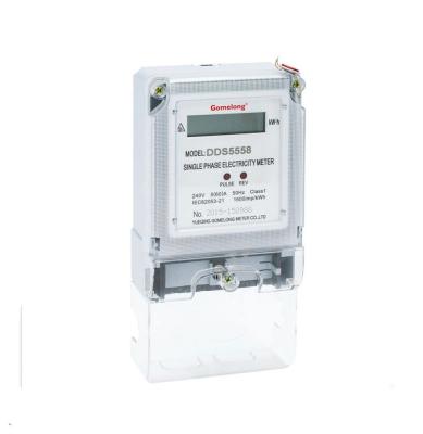 China Digital Electronic Energy Meter Single Phase Watt Hour Meter for sale
