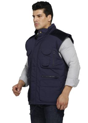 China Fashion Corduroy Mens Winter Vest Navy / Black / Olive With Adjustable Waist for sale