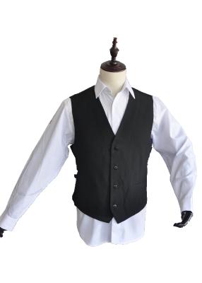 China Personalized Restaurant Work Wear Fashion Sleeveless Uniform Design Vest For Waiter for sale