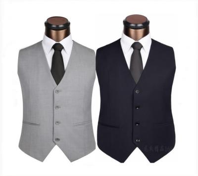 China Personalized Restaurant Work Wear Fashion Sleeveless Uniform Design Vest For Waiter for sale