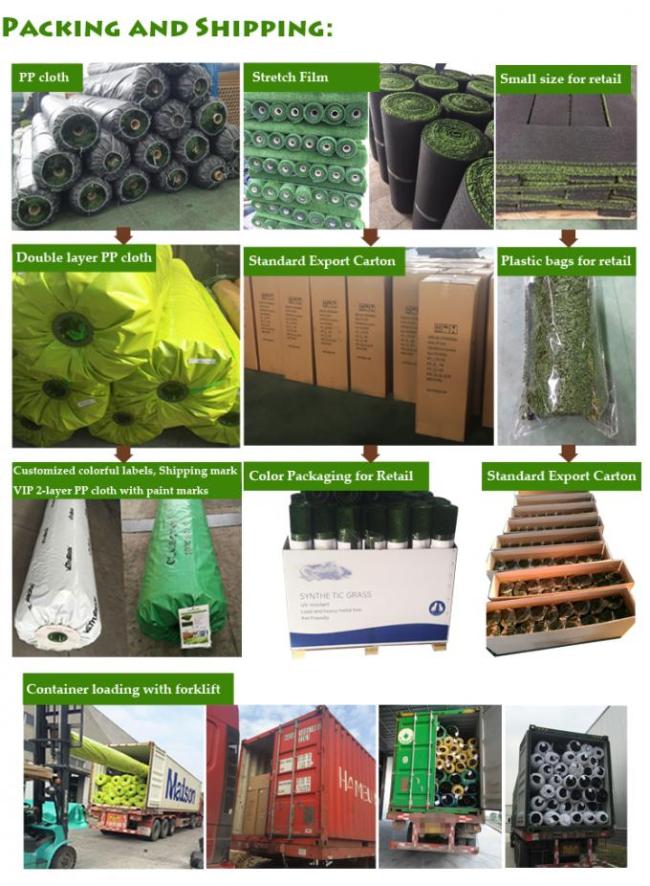 PP Fibrillated Light Traffic Natural Looking Artificial Grass For Terrace 10MM