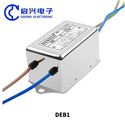 China DEB1 Series Single Phase EMI Filter 220VAC 3A-20A Power Line Filter for sale