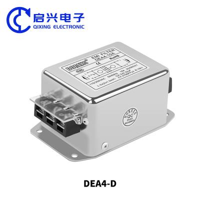 China 3A-20A EMI Filter Bipolar 220V Power Filter DEA4-D Single Phase AC Filter for sale