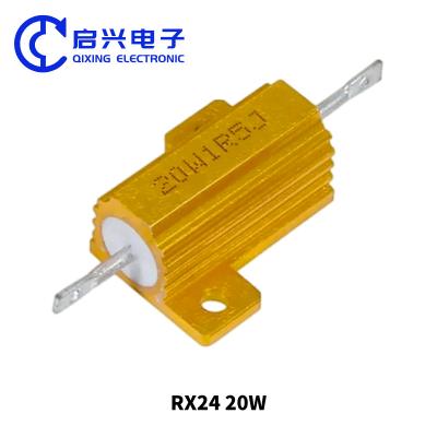 China High Power Gold Aluminum Shell Wire Wound Resistor 20W OEM ODM for sale