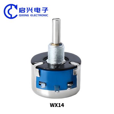 China WX14-12 3W Potenciómetro de cuerda de cable de giro único 1K 2K2 3K3 100R 470R en venta