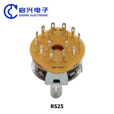 China 5Pin 1P4T 1 Pole Rotary Switches 4 Selector de posición Switch 2Pcs RS25 1 * 4 en venta