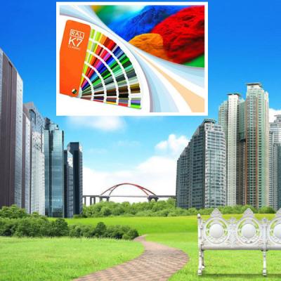 Chine Architecture adaptée aux besoins du client de Matt Thermosetting Paint For Outdoor de couleur à vendre
