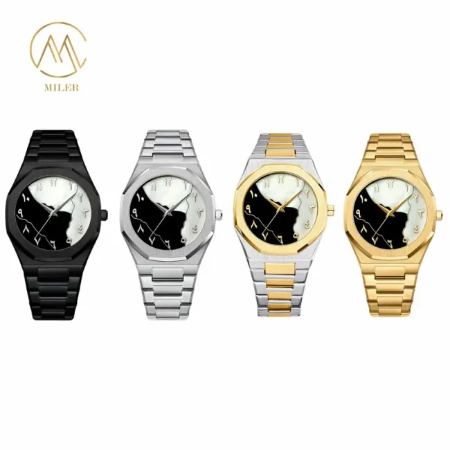 Fashionable and Simple Quartz Couple Watch Waterproof Wristwatch for Sale