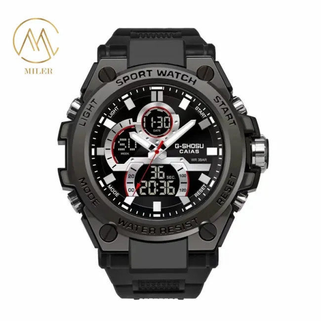 Wholesale Digital Sport Watch Good Performance Silicone Strap Watch with Waterproof Feature