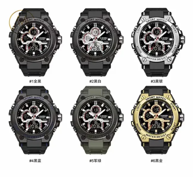 Wholesale Digital Sport Watch Good Performance Silicone Strap Watch with Waterproof Feature