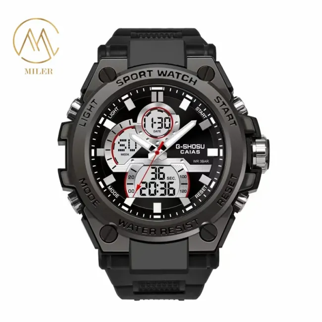 Modern Type Malaysia 30 Meters Water Resistance Leather Strap Quartz Wrist Watch