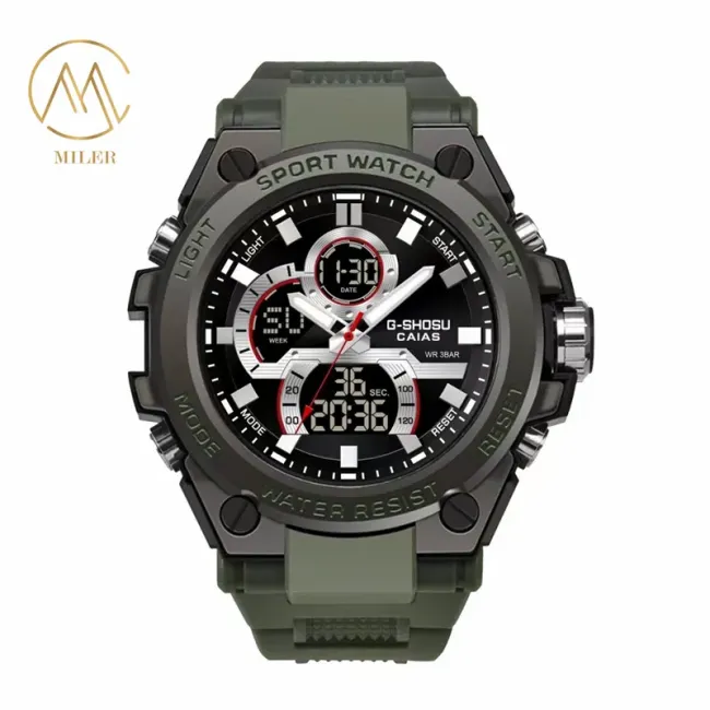 Modern Type Malaysia 30 Meters Water Resistance Leather Strap Quartz Wrist Watch