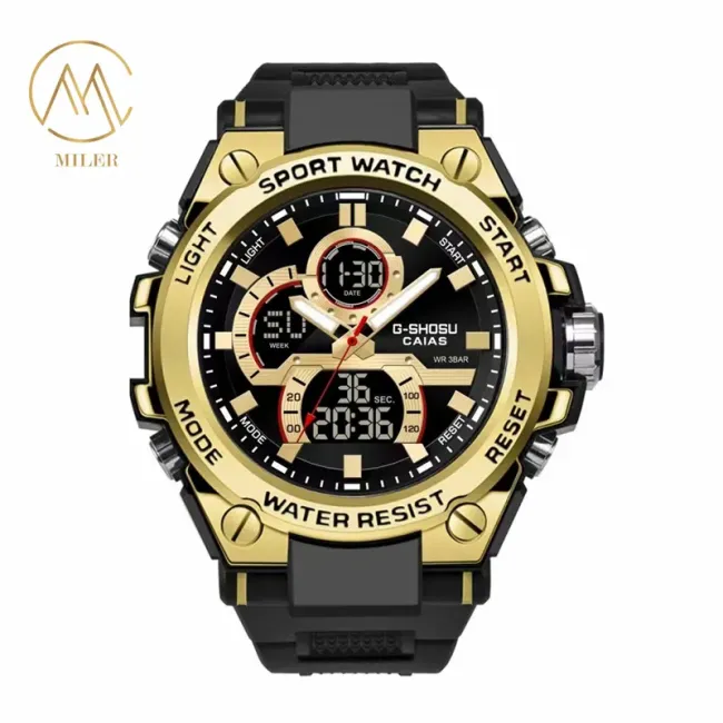 Modern Type Malaysia 30 Meters Water Resistance Leather Strap Quartz Wrist Watch