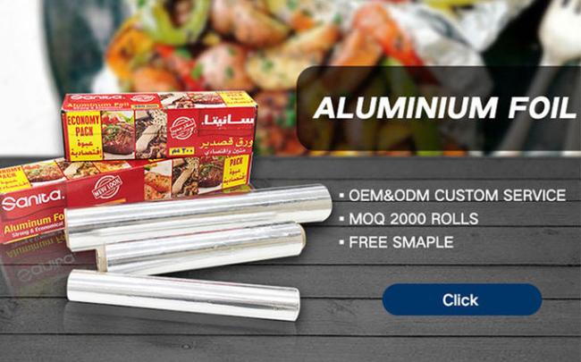 1050 Polished Mirror Aluminum Foil Hair Salon Used 12cmx50m Foil Rolls Aluminum Paper Roll For Hair Color